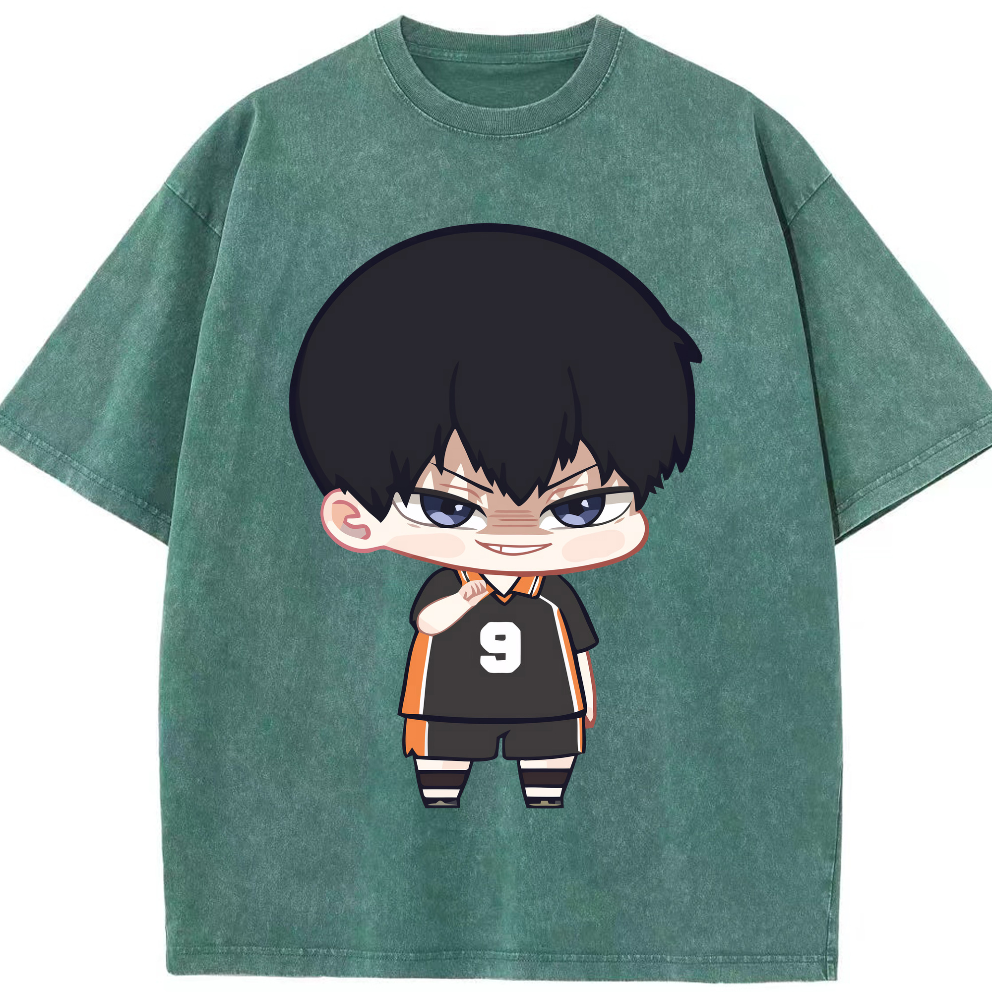 （画像用） ハイキュー!! Haikyu!! 綿100% ヴィンテージ風 半袖Tシャツ（フロントプリント）